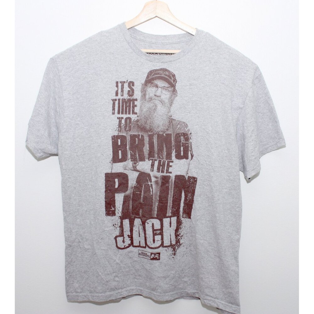 Duck Dynasty Graphic TShirt Mens Size XLTG Uncle Si Gray 2013 Shirt